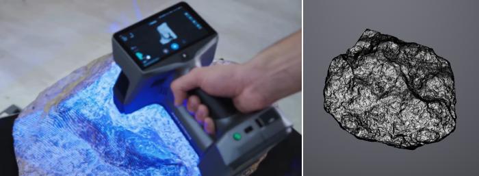 Scanning the Iguanodon Footprint Fossil-1